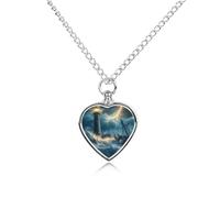 Lighthouse Wave Boat Ship Thunder Dog Urns Jewelry Necklace Pet Ashes Memorials Necklaces Alloy Keepsake for Men Women