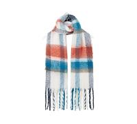 LightHouse Women's Acrylic Scarf - Ladies Shawl - Rust Deep Teal Mocha - One Size