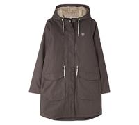LightHouse Women's Isobel Hooded Waterproof Coat - Ladies Breathable, Windproof, 3/4 Length Jacket with Insulated Padding and Faux Fur Lined Hood - Cocoa - 14