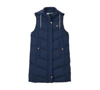 LightHouse Women's Savannah Long Gilet - Ladies Outdoor Long Padded Puffa Vest with Hood with Recycled Sustainable Fill - Navy - 8