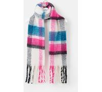 LightHouse Women's Acrylic Scarf - Ladies Shawl - Rust Pink Navy - One Size