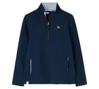 LightHouse Womens Shore Sweatshirt - Ladies Warm Half Zip Cotton Top - Navy - 14