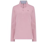 LightHouse Women's Shore Sweatshirt - Ladies Warm Half Zip Cotton Top - Pink - 16
