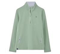 LightHouse Womens Shore Sweatshirt - Ladies Warm Half Zip Cotton Top - Sage - 16