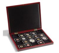 Lighthouse Wooden Coin Presentation Casewith 20 square blank fields, 50 x 50 mm for QUADRUM, black
