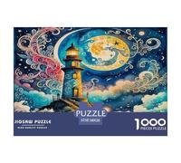 Lighthouse1000Pieces JigsawPuzzleSeaside Lighthouse ForAdults Challenging LargePiecePuzzles Age12+byth EducationalGames Fun, Challenging 38x26cm/1000pcs