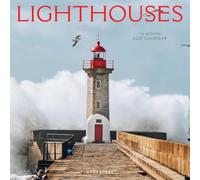 Lighthouses 2027 Wall Calendar, 30x30cm, 4 Month 2028 Preview Page | 30x30cm, Thick Paper, Home & Office Organiser, Large Monthly Grid, 3 Languages & Marked Holidays, 4 Month 2028 Preview Page