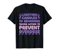 Lighting Candles Remember Taking Action to Prevent Overdose T-Shirt