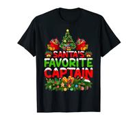Lighting Christmas Santa's Favorite Captain Xmas T-Shirt