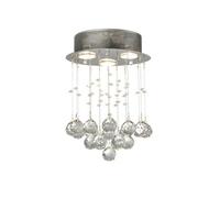 Lighting Collection Aberthaw 3Lt Chrome Ceiling Flush