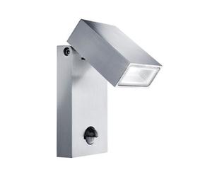 Lighting Collection Alexandra Stainless Steel Led Outdoor Wall Light With Pir
