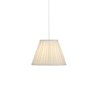 Lighting Collection Alma Off White Pleated Faux Silk Shade