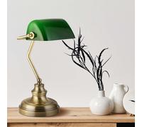Lighting Collection Bankers Table Lamp in Gold Lighting Collection Gold