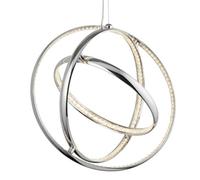 Lighting Collection Bocas Chrome 3Lt Pendant