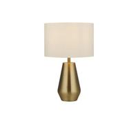 Lighting Collection Boston Antique Brass Base Pair Of Touch Table Lamps