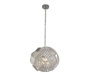 Lighting Collection Calgary Chrome 4 Light Pendant