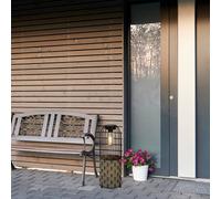 Solara Natural Weave Solar Lantern - Black