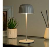 Lighting Collection Ella Outdoor Rechargeable Table Lamp - Grey Lighting Collection Grey