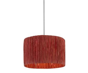 Lighting Collection Everglade Pink Raffia Shade