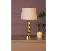 Lighting Collection Golden Bobbin Rustic Table Lamp