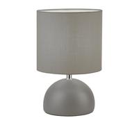 Grey Ceramic Table Lamp - Grey