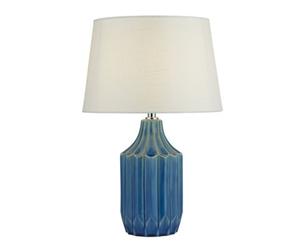 Lighting Collection Guanta Blue Ceramic Table Lamp