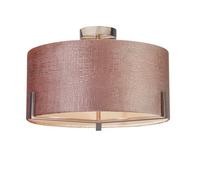 Lighting Collection Haitian Blush Velvet Ceiling Fitting
