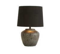Lighting Collection Halifax Black Ceramic Lamp