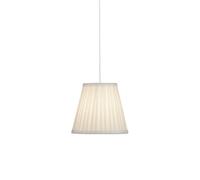 Lighting Collection Laredo Off White Pleated Faux Silk Shade