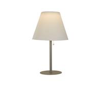 Lighting Collection Livorno White Solar Powered Outdoor Led Lamp