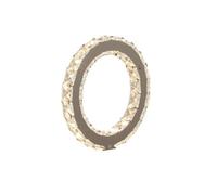 Lighting Collection Martinique Chrome Ring Led Table Lamp