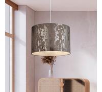 Lighting Collection Midnight Forge Distressed Metallic Drum Pendant Light Shade