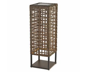 Lighting Collection Minas Rattan Outdoor Solar Light