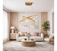 Lighting Collection Modern Spiral Halo Ring Led Suspension