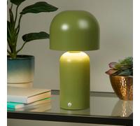 Lighting Collection Olive Mushroom Rechargeable Table Lamp