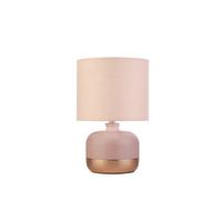 Lighting Collection Pink & Copper Table Lamp