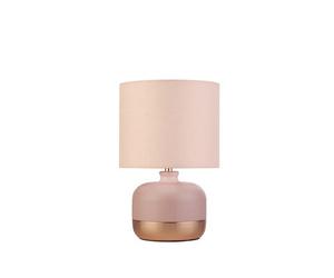Lighting Collection Pink & Copper Table Lamp