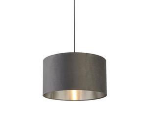 Lighting Collection Prague Dark Grey Velvet Shade