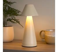 Lighting Collection Rechargeable Cream Cone Table Lamp Lighting Collection Cream