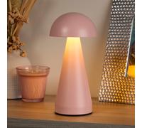 Searchlight Dome Rechargeable LED Table Lamp - Pink