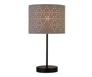 Lighting Collection Rotorua Grey Cut Out Table Lamp