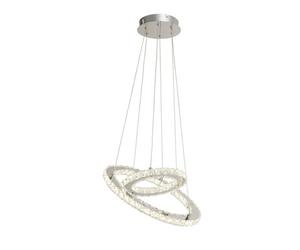 Lighting Collection Skinningrove Chrome 2 Ring Ledpendant