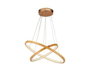 Lighting Collection Sochi 2 Ring Wooden Led Pendant