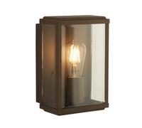 Lighting Collection Split Rust Brown Outdoor Wall & Porch Light
