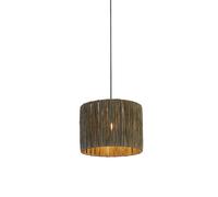 Lighting Collection Surce Dark Grey Raffia Shade