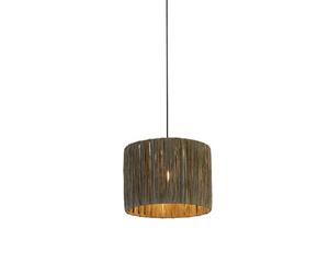 Lighting Collection Surce Dark Grey Raffia Shade