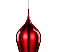 Lighting Collection Vibrant Ceiling Pendant Red Metal