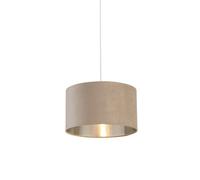 Lighting Collection Wellington Taupe Velvet Shade