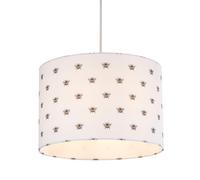 Lighting Collection White, Black And Yellow Bee Shade