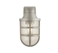 Lighting Collection Wick Ever - Plastic Outdoor Wall Light Silver